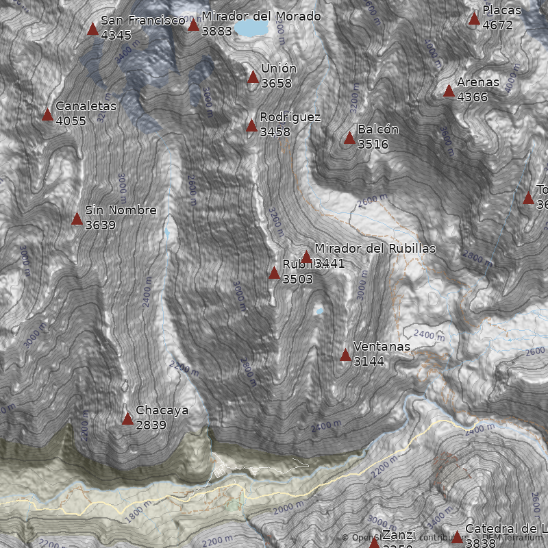 Mapa Cerro Rubillas