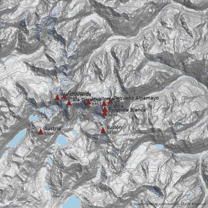 Mapa Cerro Tarija