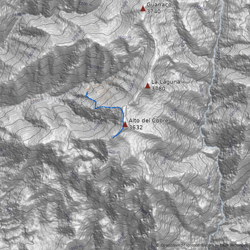 Mapa Cerro Alto del Cobre