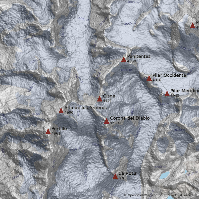 Mapa Nevado Cisne
