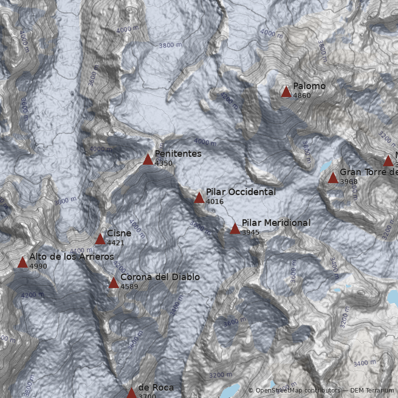 Mapa Cerro Pilar Occidental