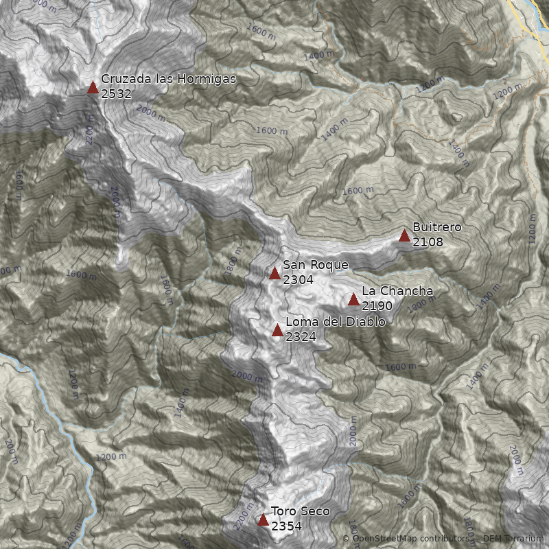 Mapa Cerro San Roque