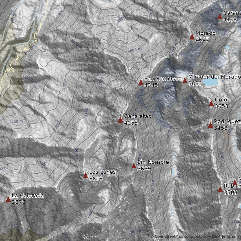 Mapa Punta Canaletas