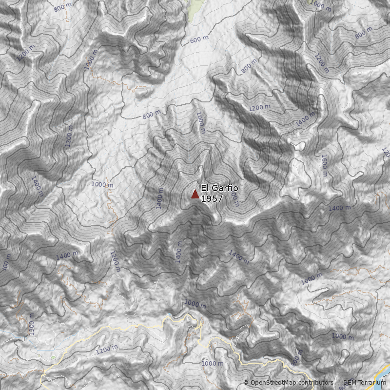 Mapa Cerro El Garfio
