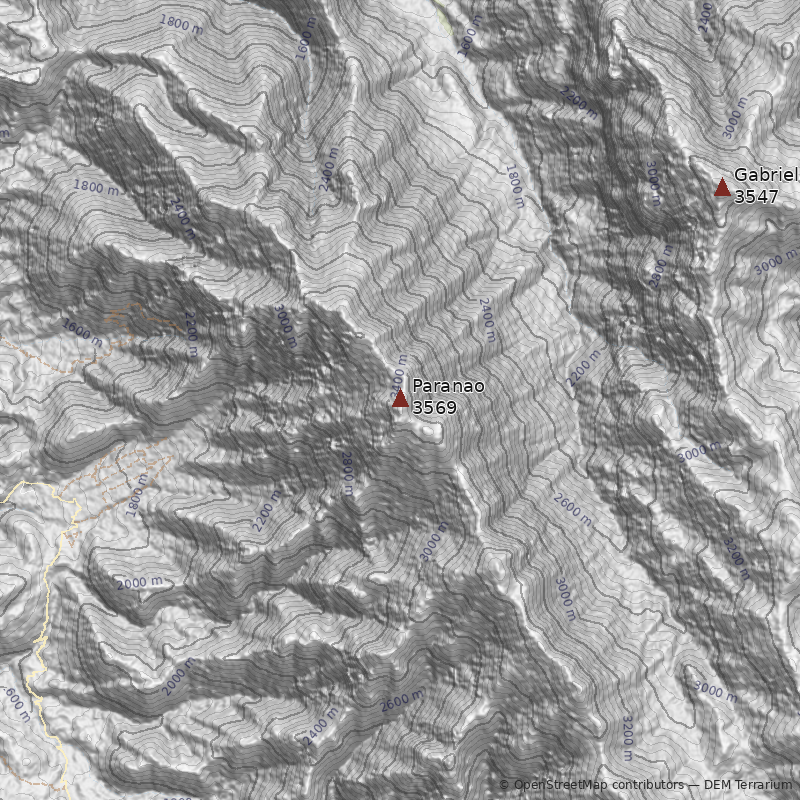 Mapa Cerro Paranao