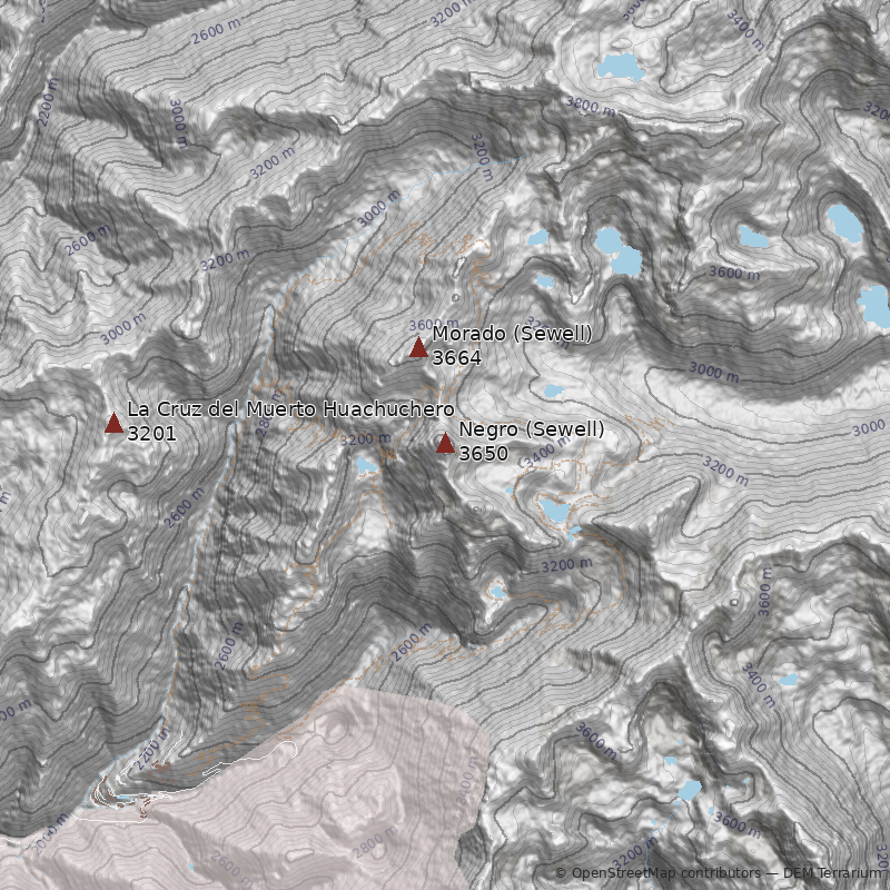 Mapa Cerro Negro (Sewell)