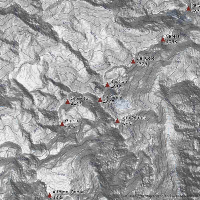 Mapa Cerro La Aguja