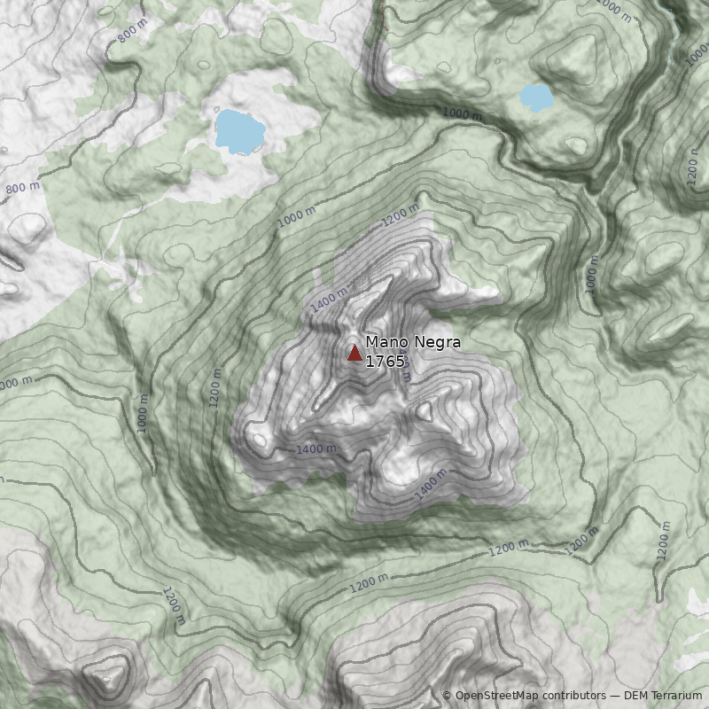 Mapa Cerro Mano Negra