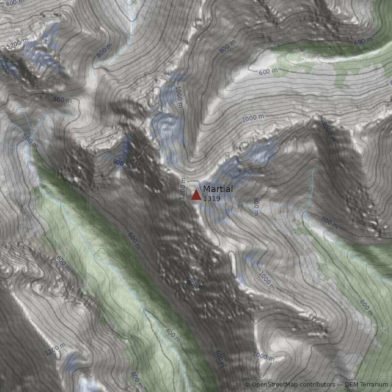 Mapa Monte Martial