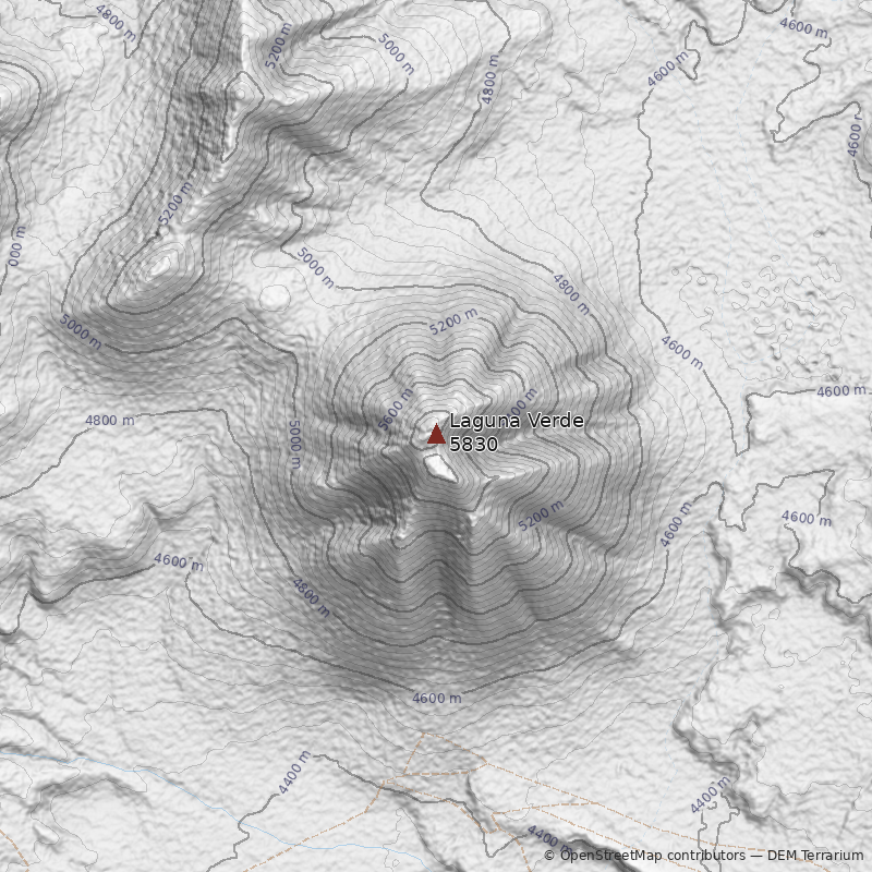 Mapa Cerro Laguna Verde