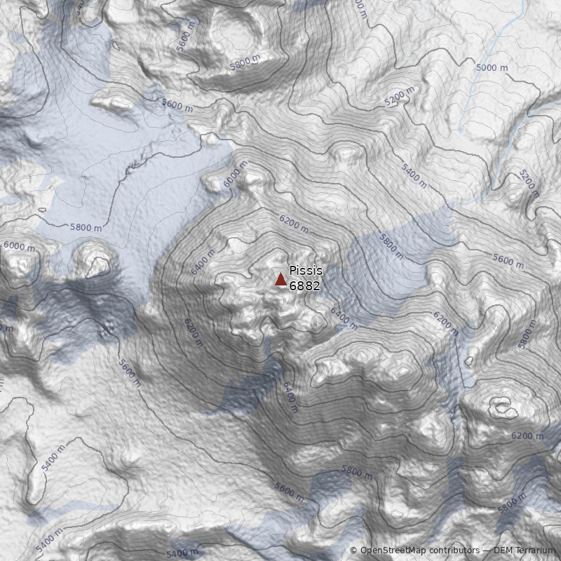 Mapa Volcán Pissis