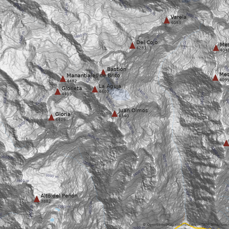 Mapa Cerro Juan Olmos