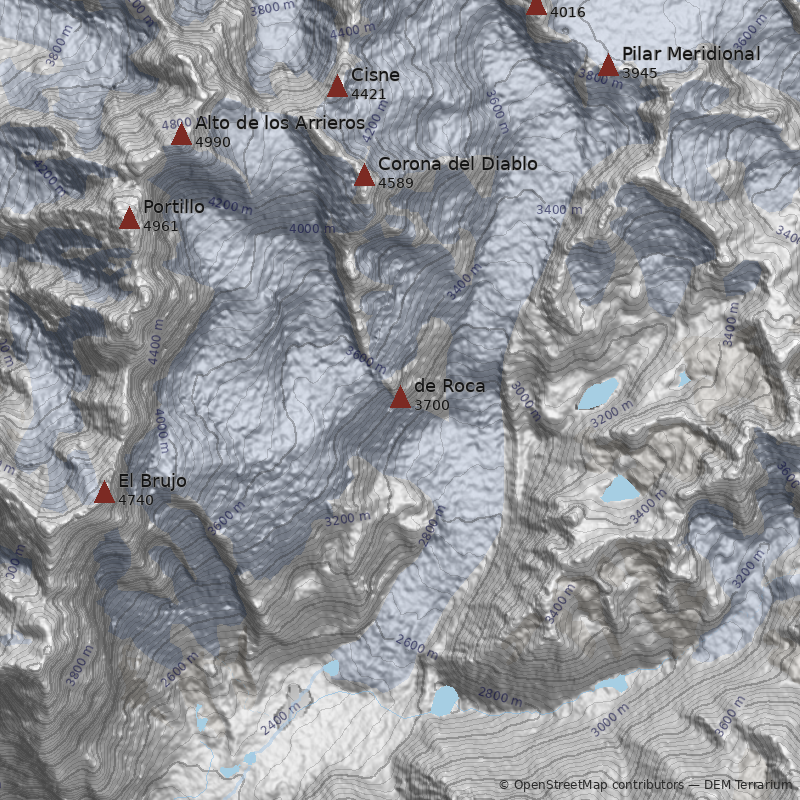 Mapa Aguja de Roca