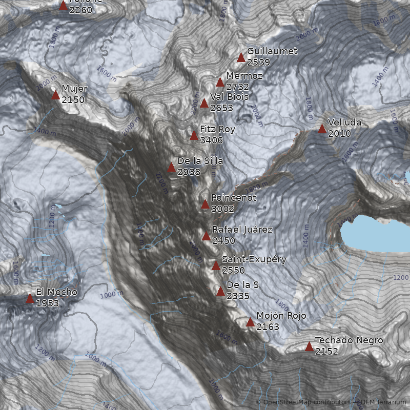 Mapa Aguja Poincenot
