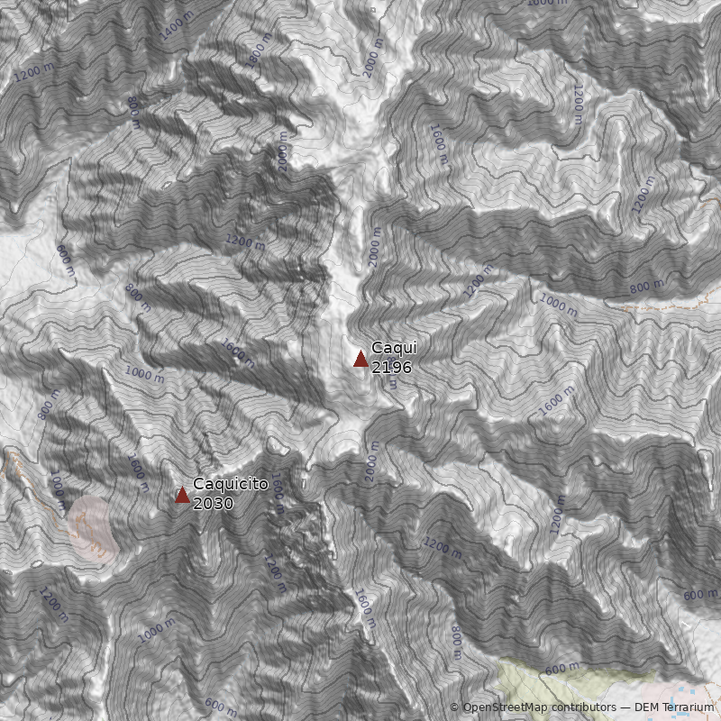Mapa Cerro Caqui