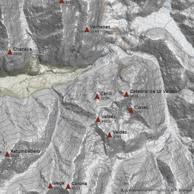 Mapa Punta Zanzi