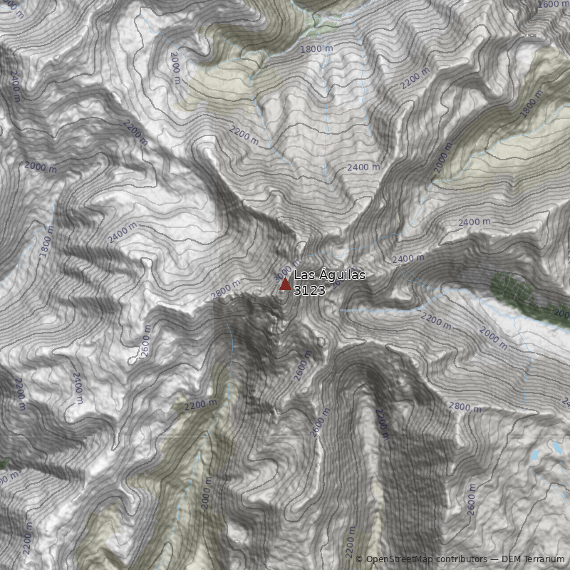 Mapa Cerro Las Águilas