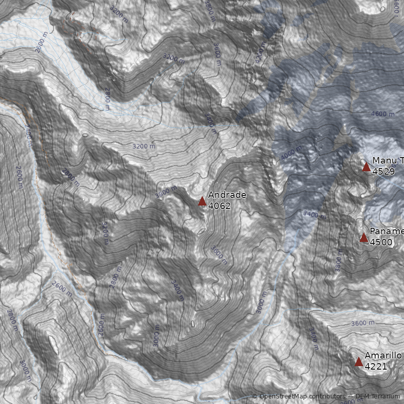 Mapa Cerro Andrade