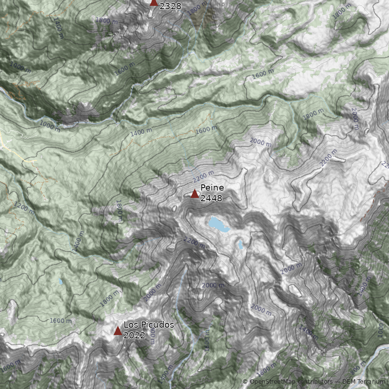 Mapa Cerro Peine