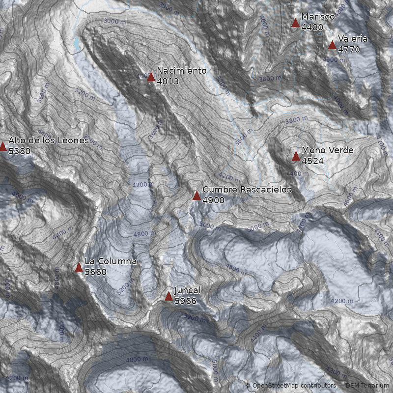 Mapa Cerro Cumbre Rascacielos