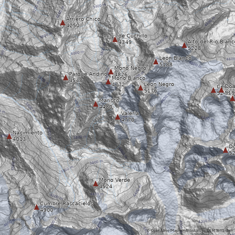 Mapa Cerro Valeria