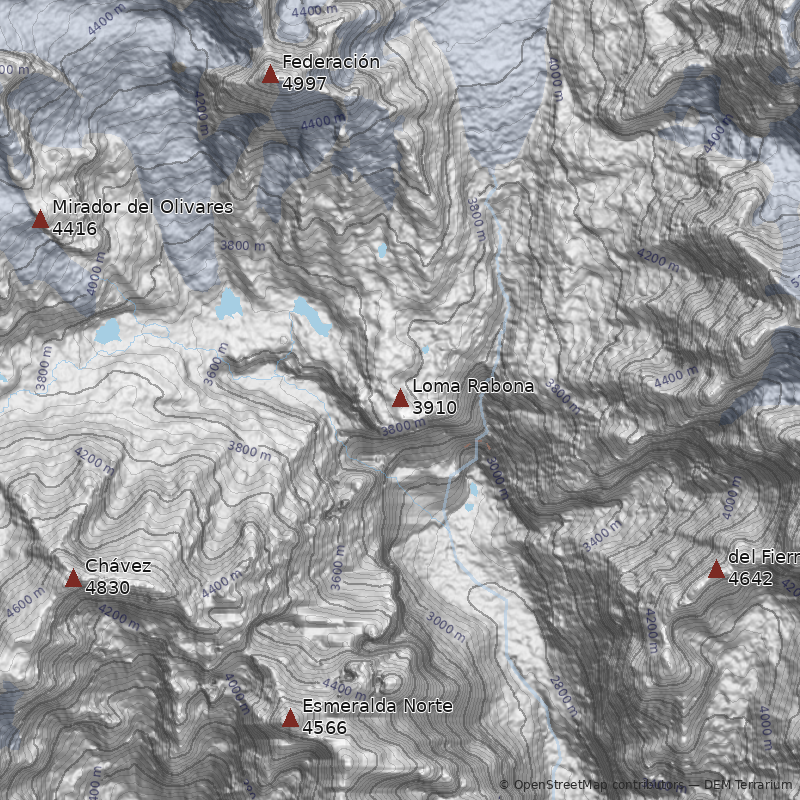 Mapa Cerro Loma Rabona