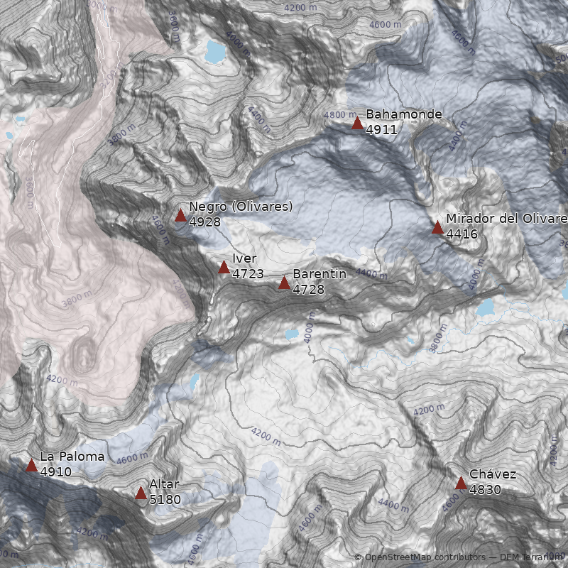Mapa Cerro Barentin