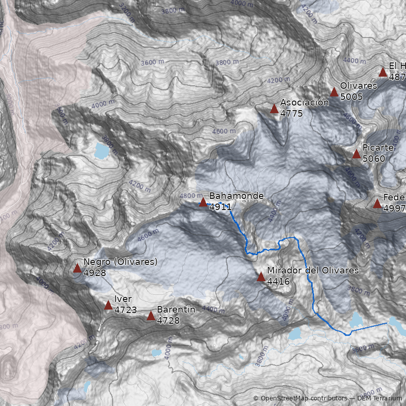 Mapa Cerro Bahamonde