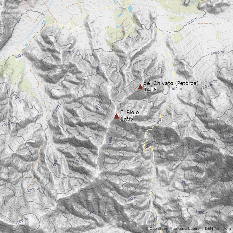 Mapa Cerro El Piojo