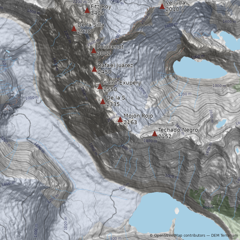Mapa Cerro Mojón Rojo