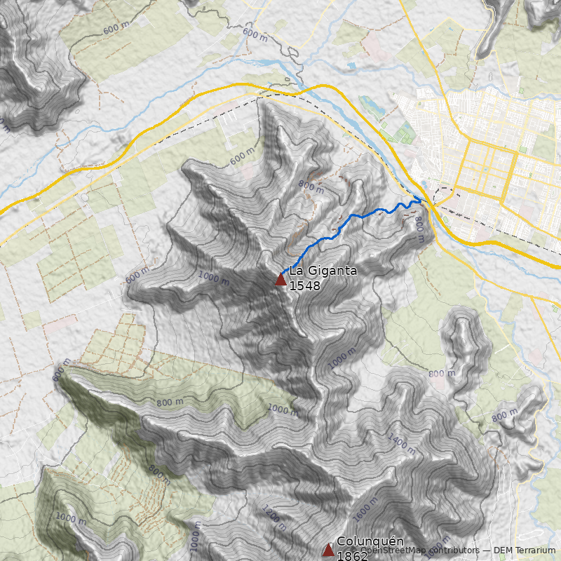 Mapa Cerro La Giganta