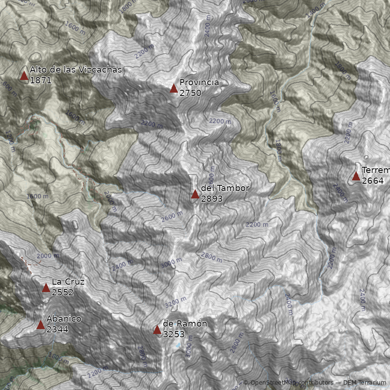 Mapa Morro del Tambor