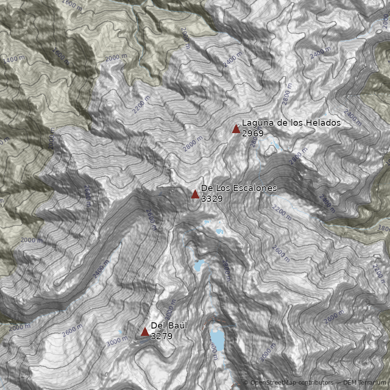 Mapa Cerro De Los Escalones