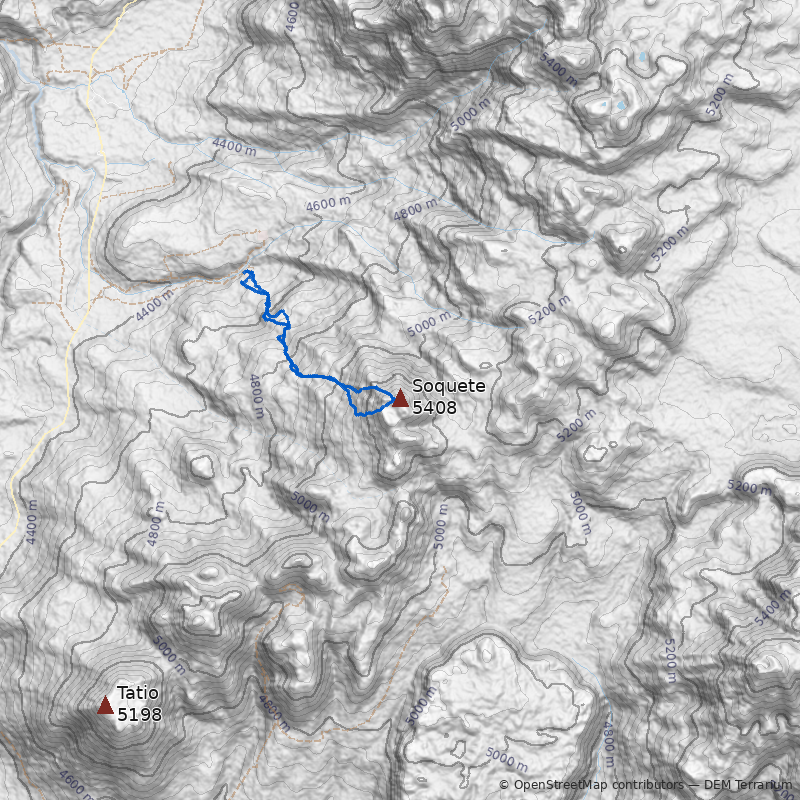 Mapa Cerro Soquete