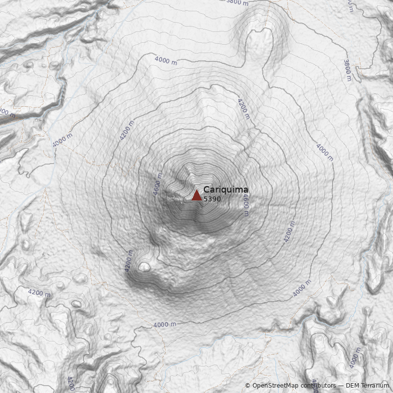 Mapa Volcán Cariquima