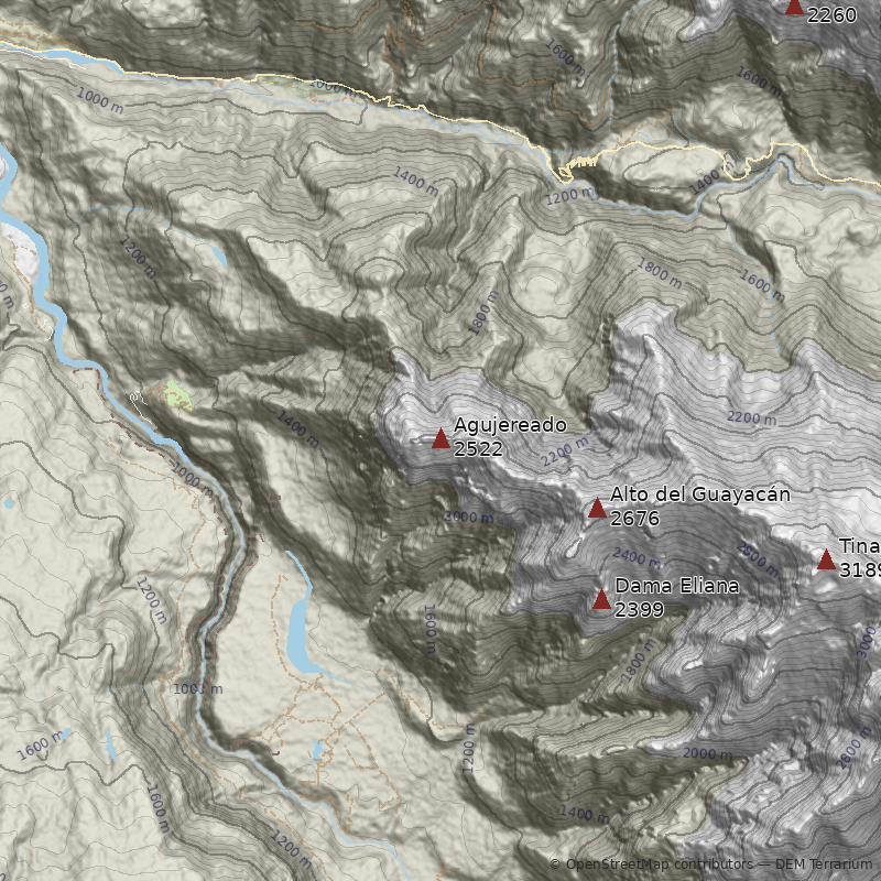 Mapa Cerro Agujereado