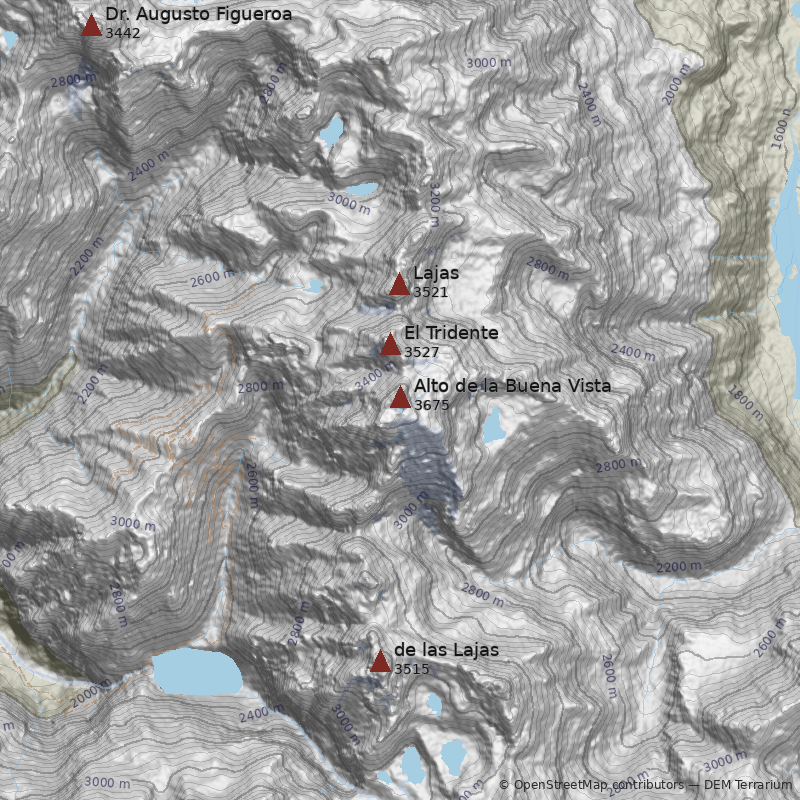Mapa Cerro Alto de la Buena Vista