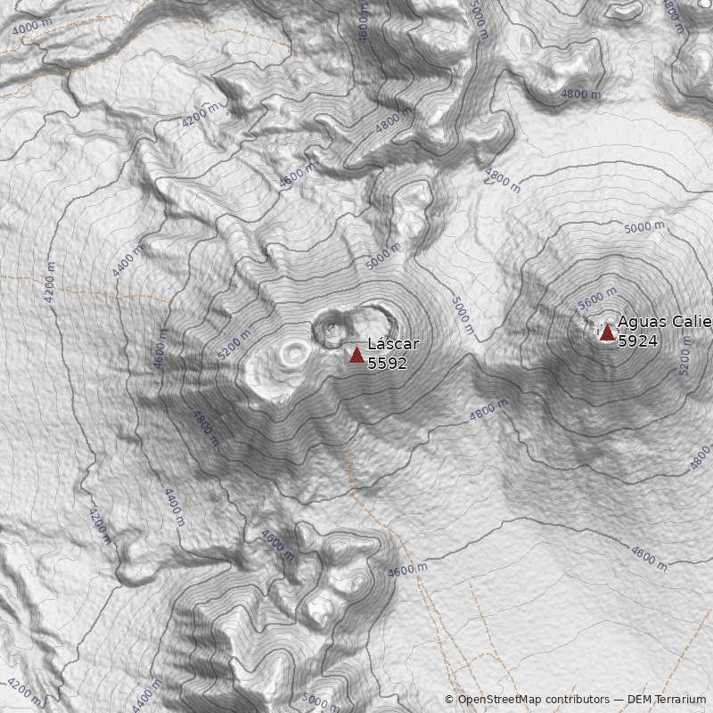 Mapa Volcán Láscar