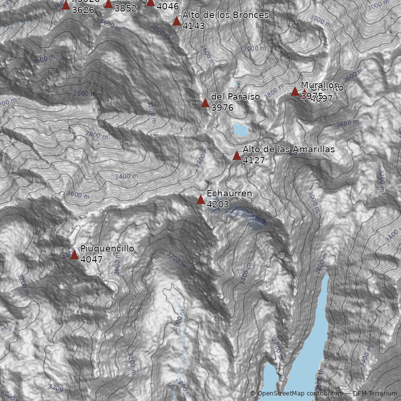 Mapa Cerro Echaurren