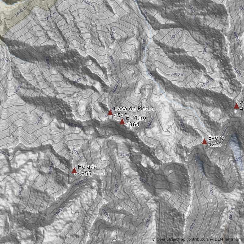 Mapa Cerro El Muro