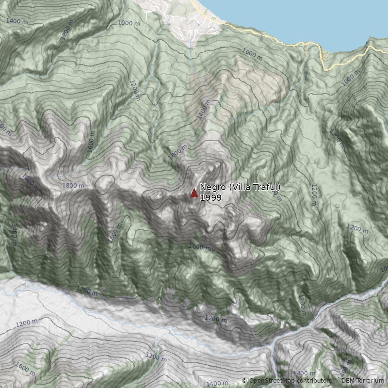 Mapa Cerro Negro (Villa Traful)