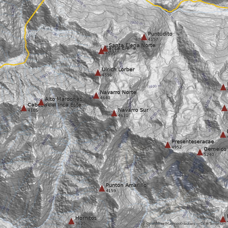 Mapa Cerro Navarro Sur