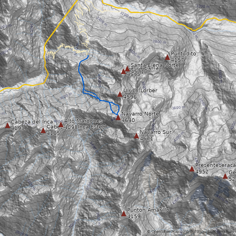 Mapa Cerro Navarro Norte