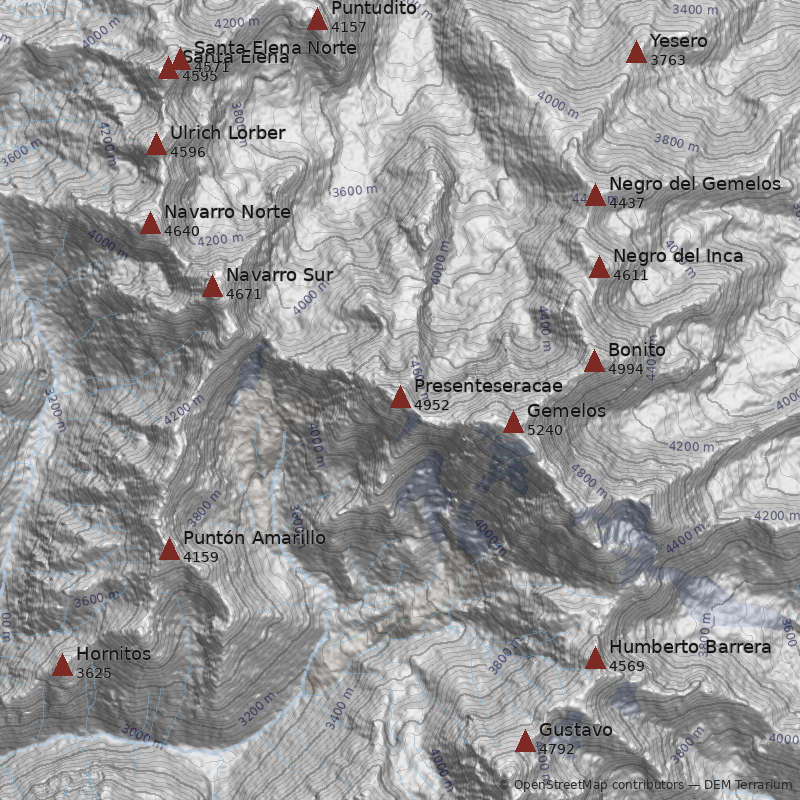 Mapa Cerro Presenteseracae