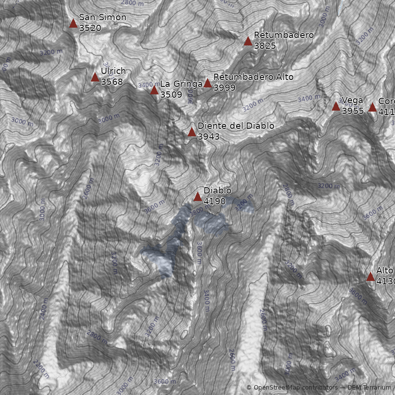 Mapa Cerro Diablo