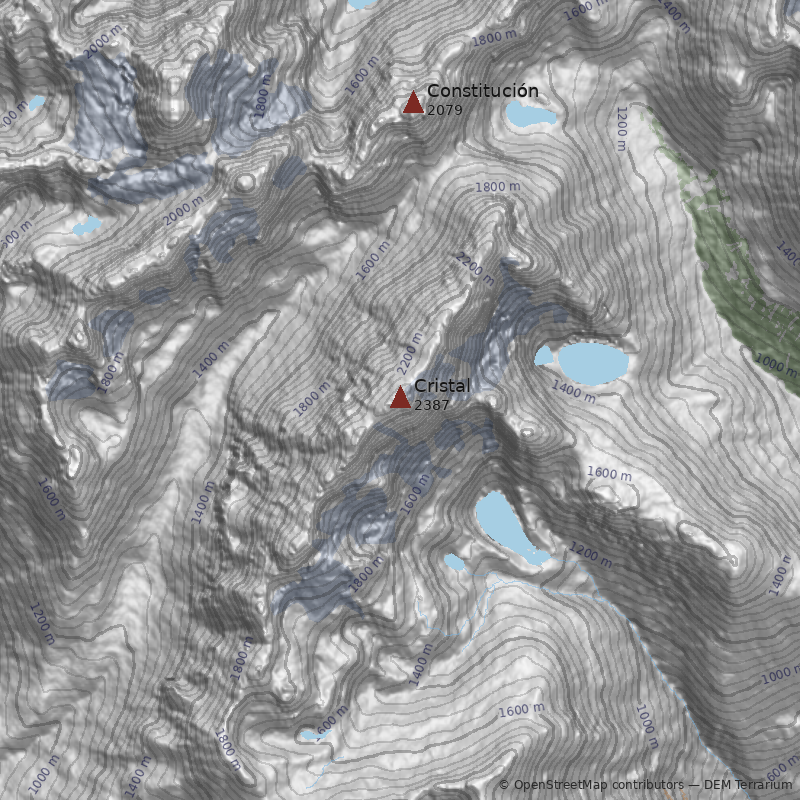 Mapa Cerro Cristal