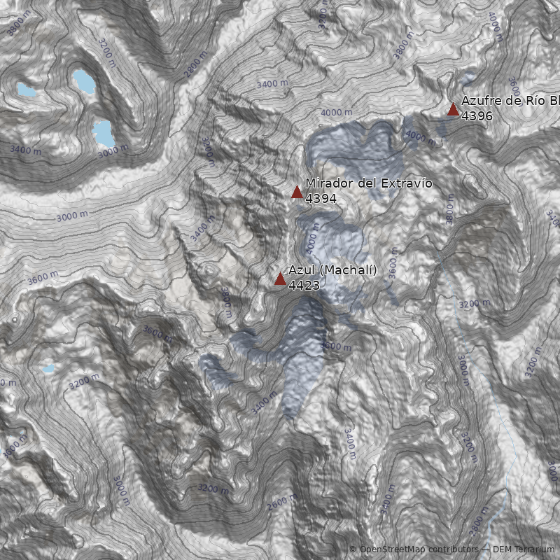 Mapa Cerro Azul (Machalí)