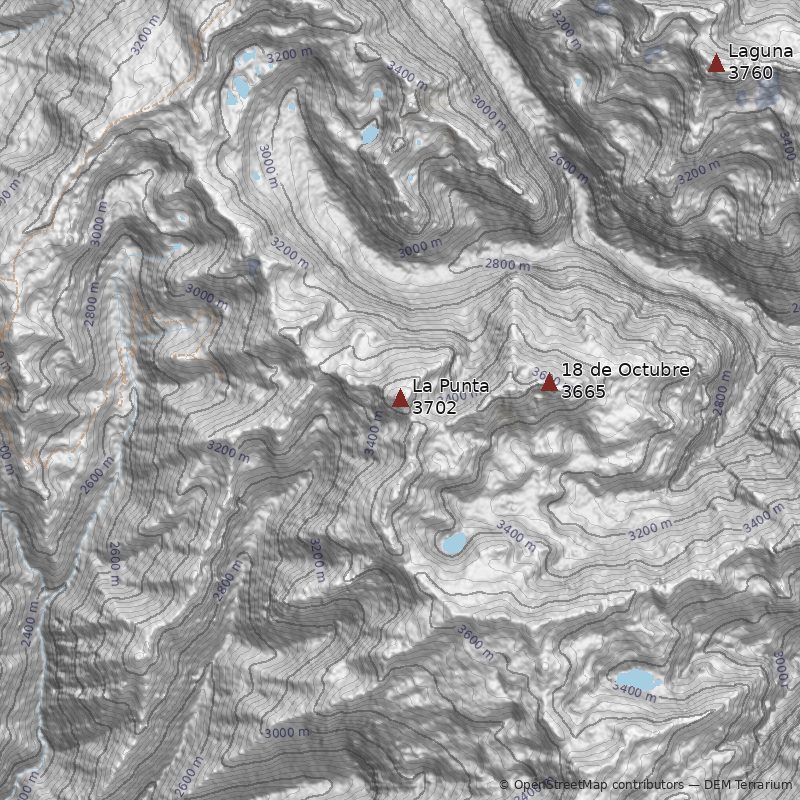 Mapa Cerro La Punta