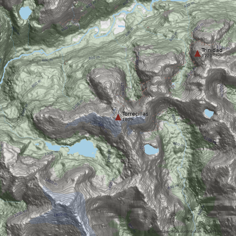 Mapa Cerro Torrecillas