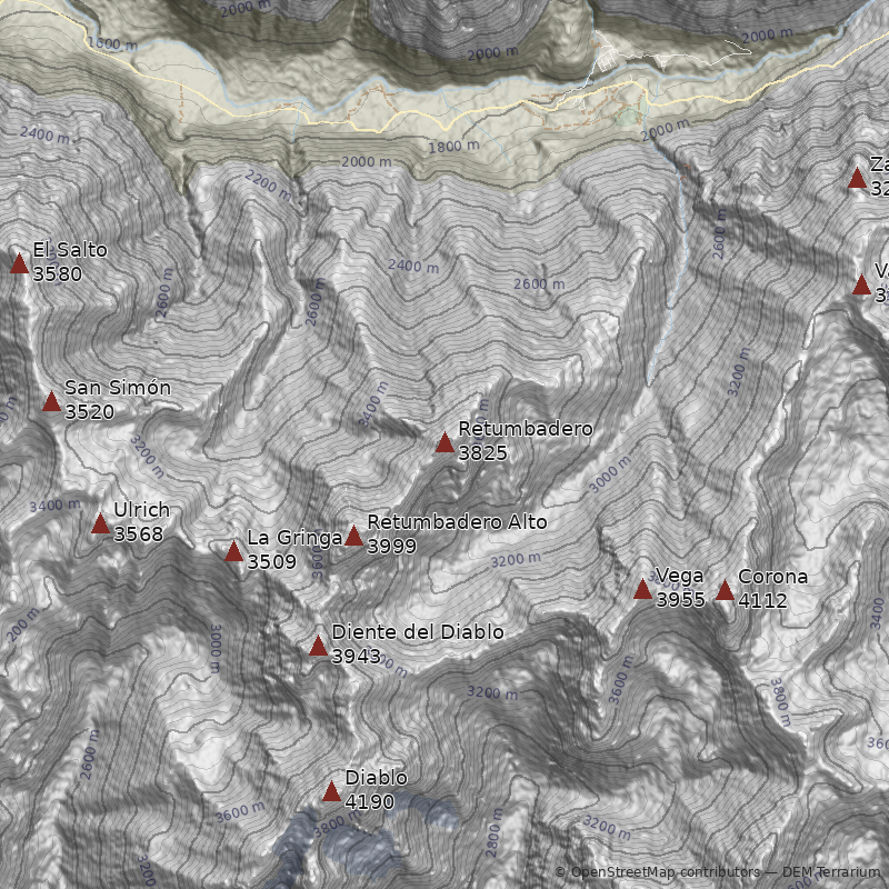 Mapa Cerro Retumbadero